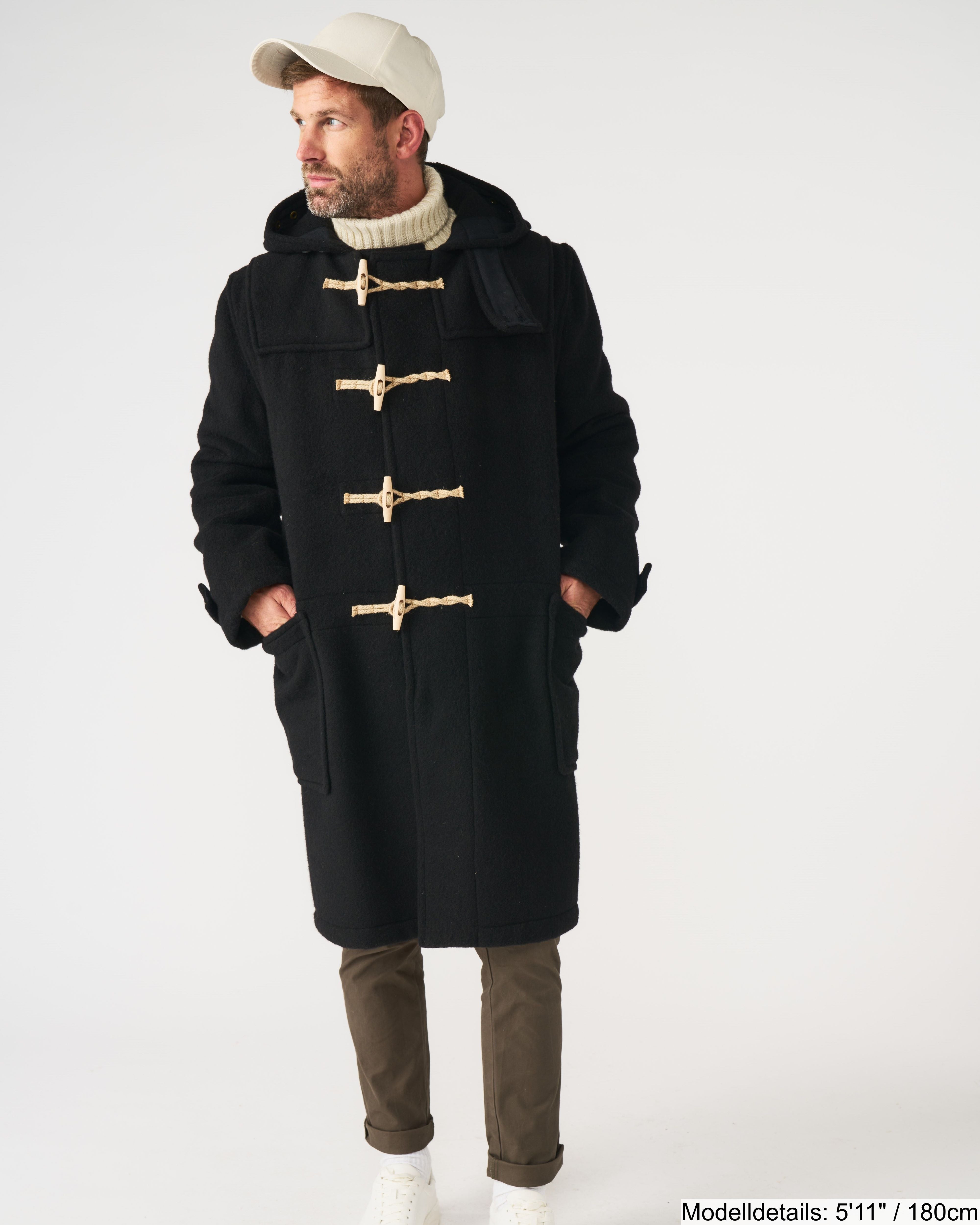 LANGER MAREMMA ORIGINAL DUFFLECOAT FÜR HERREN
 - Schwarz